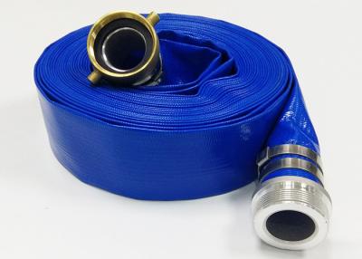 China PVC Layflat Hose Assembly Water Discharge Hose With Coupling for sale