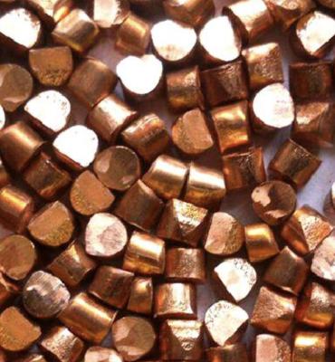 China Perlas de cobre como el Cu 96%-99% Pellet de cobre Densidad a granel 5.1 g/Cm3 en venta