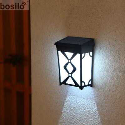 China Outdoor Wall Decoration Solar Powered Wall Lights with Amber RGB Color for sale