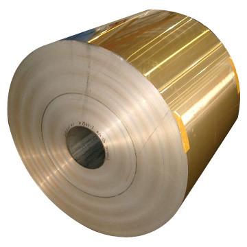 Chine Papier aluminium lourd de mesure enduit du film hydrophile couleur bleue/d'or pour des actions d'aileron dans le climatiseur à vendre