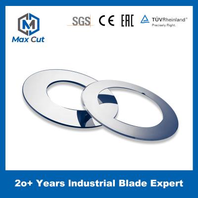 China Machine Cutting Blade For New energy industry Upper Lower Tungsten Round Blade For Lithium Battery Slitting for sale