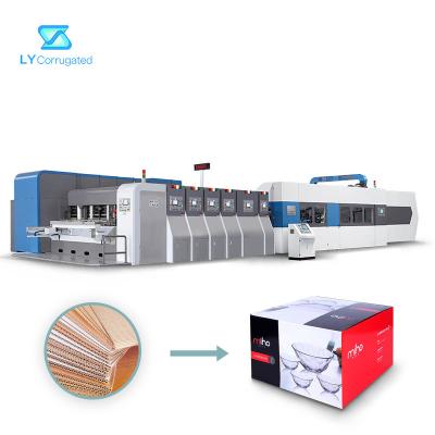 China Hd 4 Color Flexo Printing Machine 400mm Depth 350 Sheet/Min Speed for sale