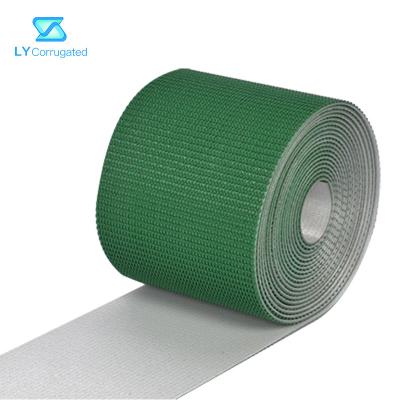 China 4.5mm Corrugation Machine Parts , 2 Ply Green Pvc Conveyor Belt for sale