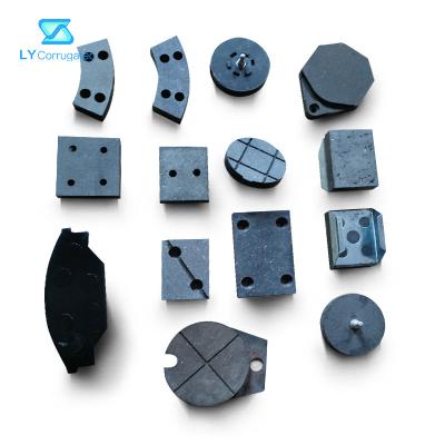China 15mm Corrugated Machine Spare Parts , Trapezoid  Disc Brake Pads for sale