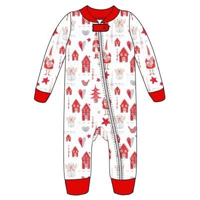 China Christmas baby infant romper bodysuit cotton printing cute baby clothes christmas Baby Romper for sale
