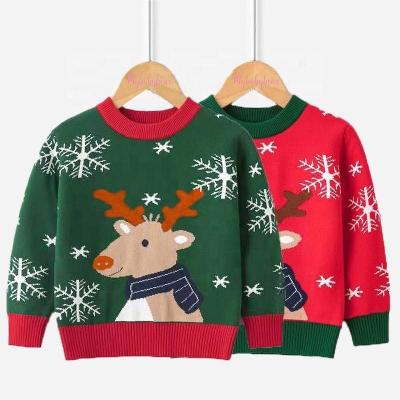 China Fall Winter Children Clothes Toddler Pullover Cartoon Sweaters Knitted Christmas Sweater For Kids for sale