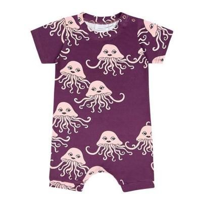 China High Quality Baby 100% Cotton Overall Romper Summer New Children's Short Sleeve Cloth Baby Cartoon Jumpsuit Bodysuit for sale