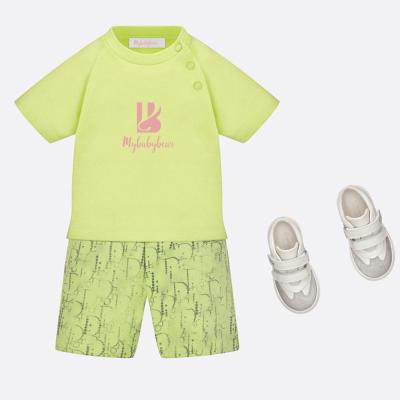 China OEM toddler cotton cloth top and shorts t shirt and shorts baby clothing sets for sale
