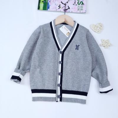 China In stock wholesale baby sweater long sleeve jersey knitted toddler baby sweater cardigan for sale