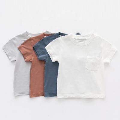 China In Stock Summer Baby T-Shirts Outstanding Quality Wholesale Bamboo Spandex Kids Baby t-Shirts for sale
