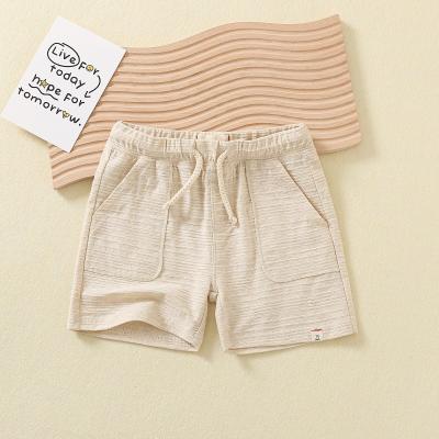 China Toddler Baby Clothes Summer Cotton Shorts Overalls Baby Boys Girls Solid Cotton Linen Shorts Kids Pants Shorts for sale