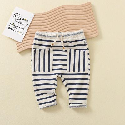 China wholesale Baby Cotton Footed Pants Sets Casual Newborn Toddler Knitted Leggings Newborn Baby Cotton Ribbed Pants for sale