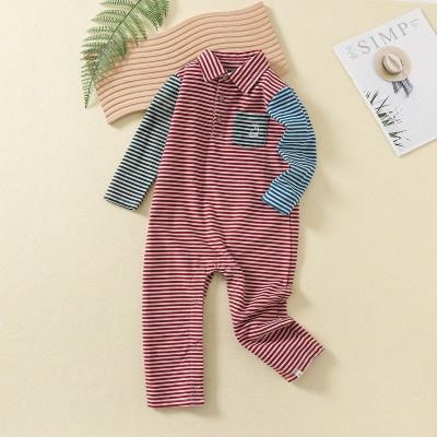 China Custom Label Baby Bodysuits Cotton New Design Long Sleeves Hot Selling Kids Clothing Baby Jumpsuit for sale