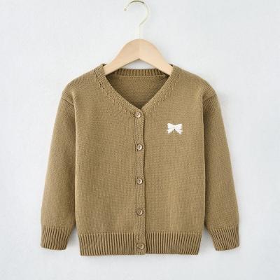 China Fashionable Baby Kids Sweater customized material multi color with buttons long sleeve sweater cardigan for sale