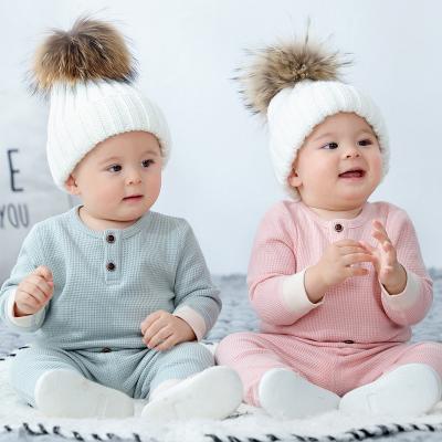 China Autumn long sleeves newborn children's clothing sleepwear two pieces 4 colors optional kids baby clothes sets for sale