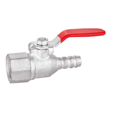 China 3/8 NPT Brass Ball Valve Nickel Surface Forged Iron Pipe Ball Valve for sale