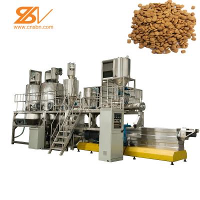 China Twin Screw Extruder Pet Food Processing Equipment / Animal Food Making Machine for sale