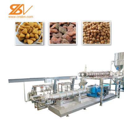 China Automatic Pet Food Extruder Production Line Dog Food Machine Siemens Motor for sale