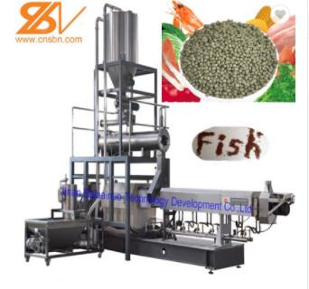 China Fish Prawn Feed Machine Twin Screw Extruder Self Cleaning CE Approved for sale