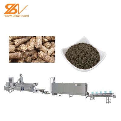China 200-260kg/h Double Screw Fish Feed Extruder Fish Feed Pellet Machine for sale