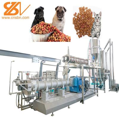 China Large Scale 1 - 3 T/H Pet Food Machine Dog Cat Food Fish Feed Processing Machine for sale