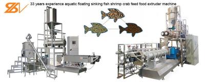China Industrial Floating Sinking Fish Feed Making Machine Pet Food Processing Line for sale