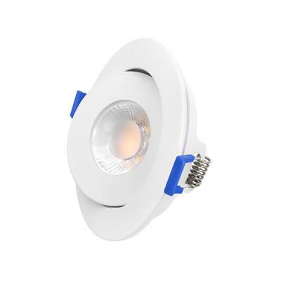 Chine Le rond Dimmable LED a enfoncé des lumières, éclairage enfoncé par cardan de 3.5inch 9w à vendre