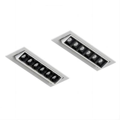 China Customize Recessed Linear Spot Light 1100lm 12W Black Adjustable for sale