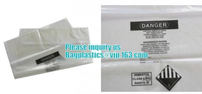 BUILDING FILMS, Asbestos bag, PE asbestos bag, building waste bag asbestos bag, building waste bag asbesto, rubble sacks