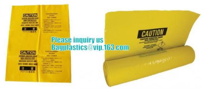 BUILDING FILMS, Asbestos bag, PE asbestos bag, building waste bag asbestos bag, building waste bag asbesto, rubble sacks