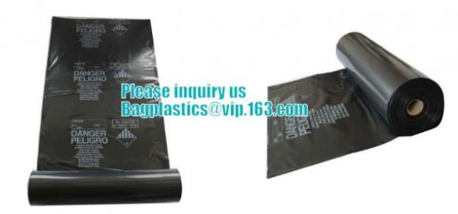BUILDING FILMS, Asbestos bag, PE asbestos bag, building waste bag asbestos bag, building waste bag asbesto, rubble sacks