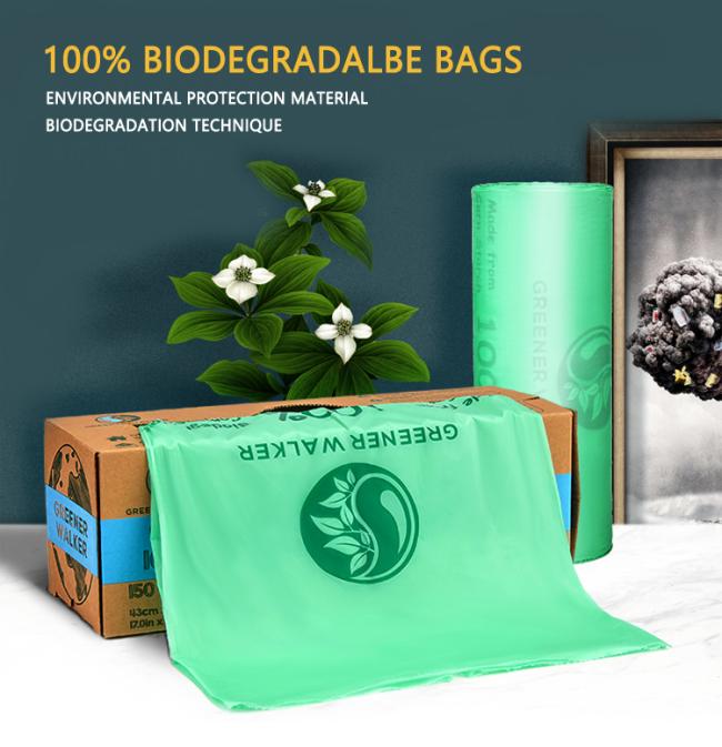 Wholesale Manufacturing 100% Biodegradable Compostable Hospital Kitchen Garbage Bin Raw Material Bio Plastic Trash Bags