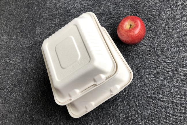 Biodegradable compostable sugarcane plant fiber dinnerware