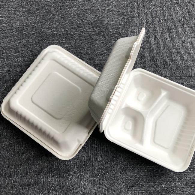 Biodegradable compostable sugarcane plant fiber dinnerware