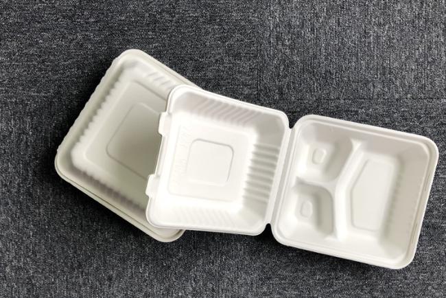 Biodegradable compostable sugarcane plant fiber dinnerware