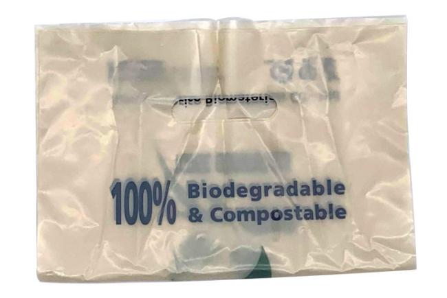 Eco-friendly corn starch biodegradable plastic tote bag