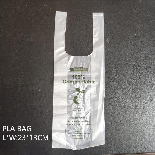 PLA Corn Based Compostable Bags Bioplastic Biodegradable Plastic Trash Bags Garbage