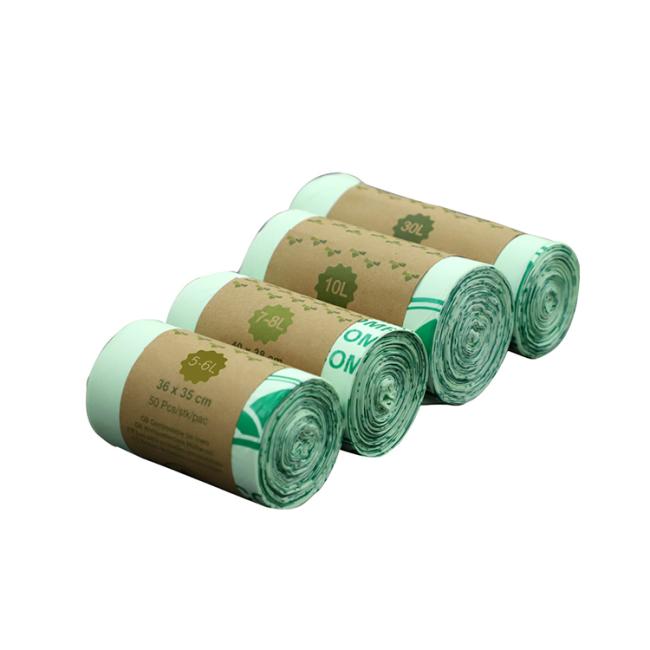 Various 100% biodegradable compostable plastic garbage bin bags