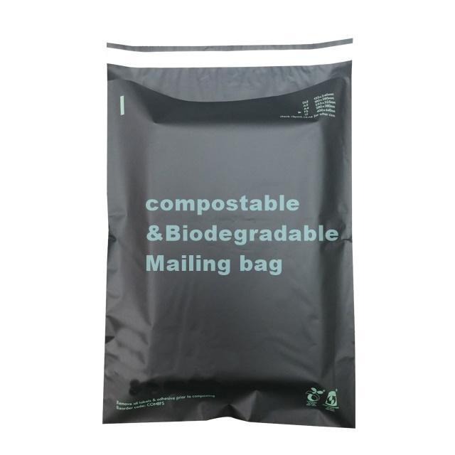 custom printed cornstarch made biodegradable compostable eco plastic mailing bags