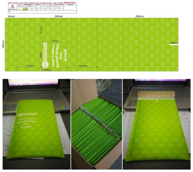 Padded Envelope Custom Plastic Pink Envelope Bubble Mailer