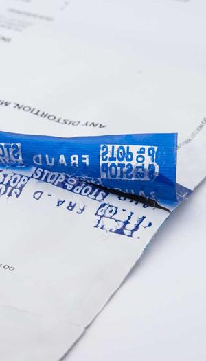 Tamper Evident Deposit Bag with Heat Sensitive Security Seal
