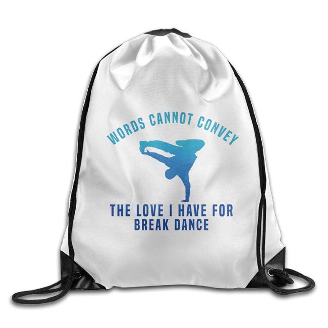 Custom Recycled Printed Cotton Canvas Duffel Drawstring Bag