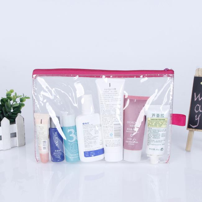 Custom waterproof clear pvc slider plastic zipper bag