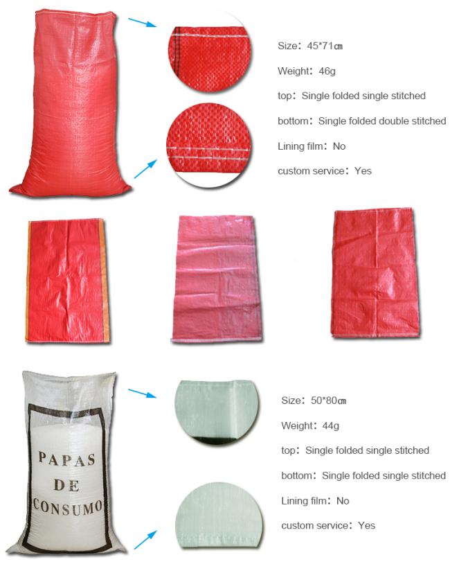 China factory pp plastic packaging woven colorful shopping bag exported to Africa best price