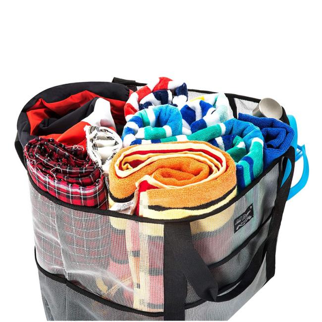 Mesh Beach Bag Large Lightweight Market Grocery Picnic Toy Tote Summer Bag
