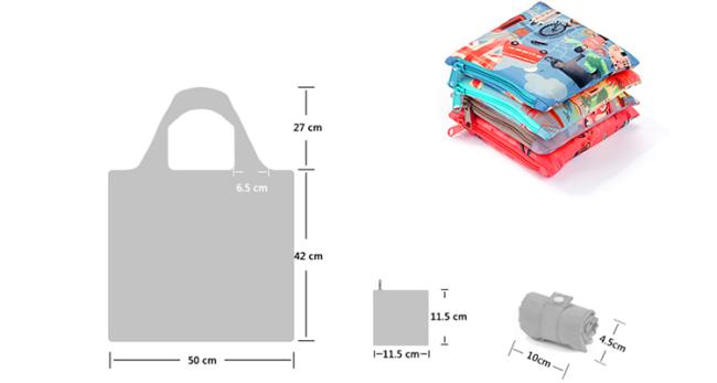 Customized foldable eco friendly shopping bag
