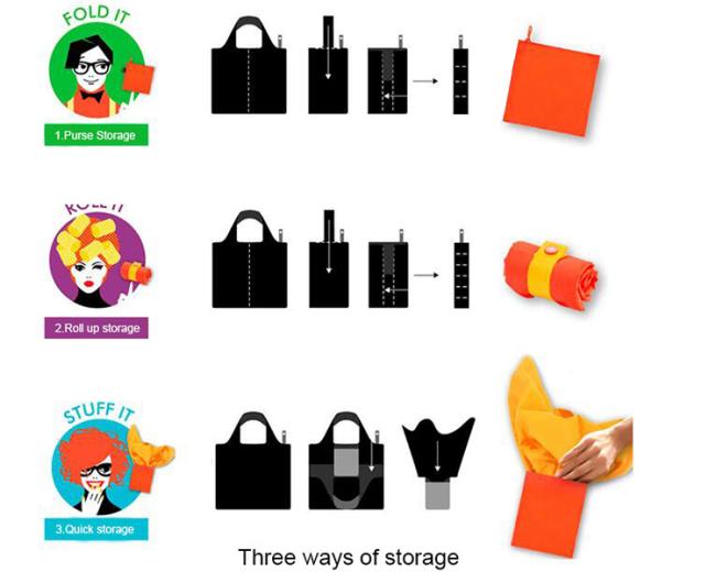 Customized foldable eco friendly shopping bag