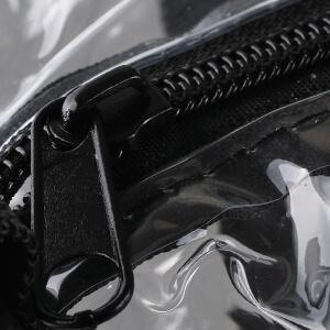 zipper pocket clear tote bag