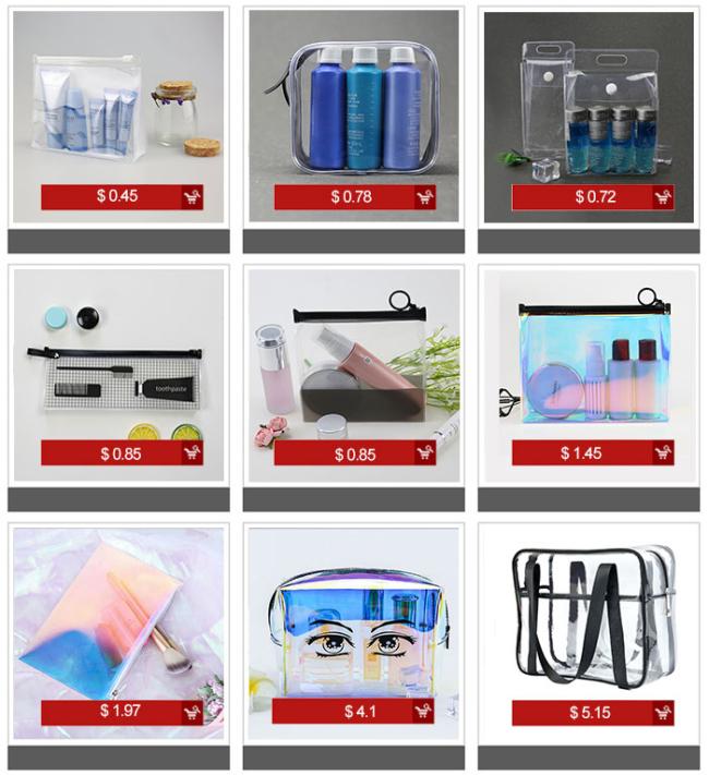 Amazon Hot Sale shiny holographic laser plastic pvc handbags