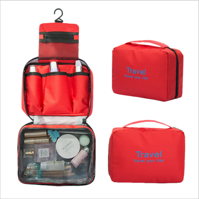 3 pieces makeup pouch travel clear PVC toiletry bag